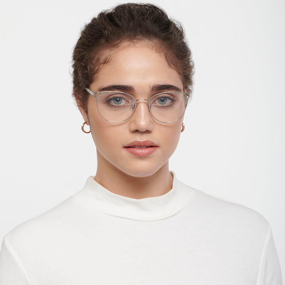 Silver frame store sunglasses womens