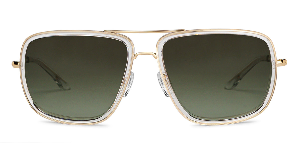 Transparent Square Full Rim Unisex Sunglasses by Vincent Chase