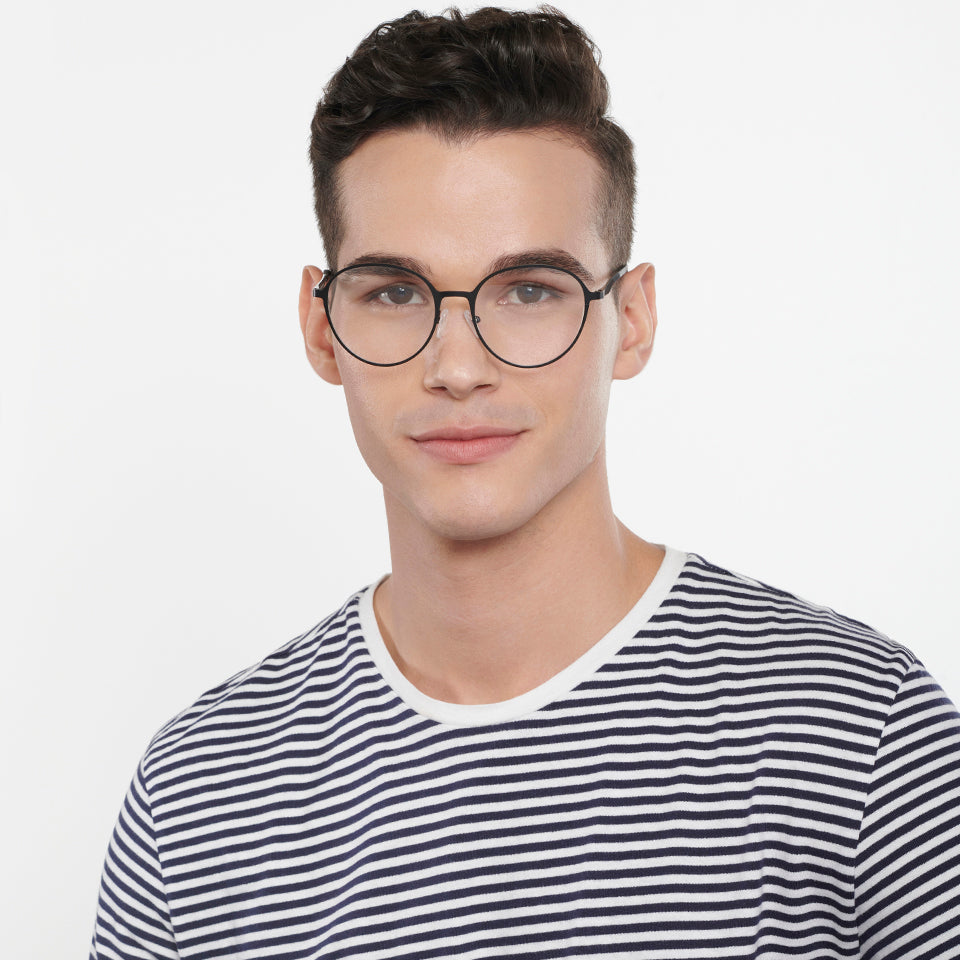 Black Round Full Rim Unisex Eyeglasses by Vincent Chase202144 Lenskart