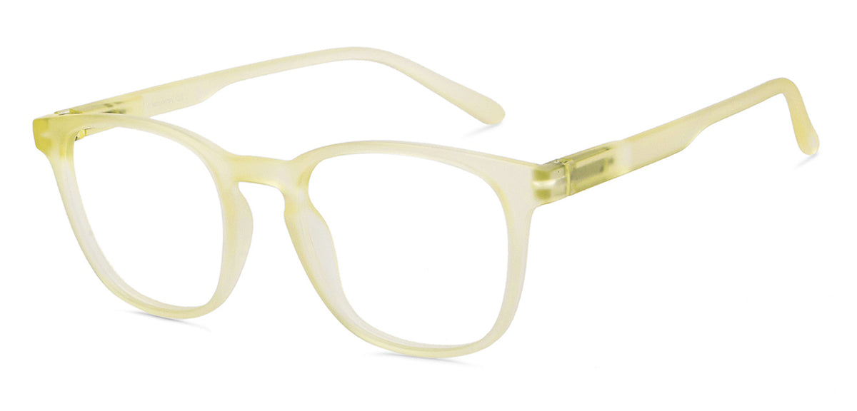Yellow Transparent Hustlr Full Rim Unisex Eyeglasses by Lenskart Air207482