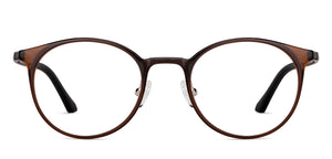 Brown Round Full Rim Unisex Eyeglasses by Lenskart Air Online-149733