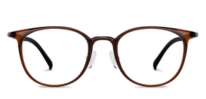 Brown Round Full Rim Unisex Eyeglasses by Lenskart Air Online-149735