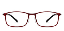 Load image into Gallery viewer, Maroon Rectangle Full Rim Unisex Eyeglasses by Lenskart Air Online-149727