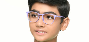 Purple Wayfarer Full Rim Unisex Eyeglasses by Hooper-219070