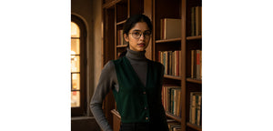Gold Square Full Rim Unisex Eyeglasses by Lenskart-232706