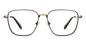Gold Square Full Rim Unisex Eyeglasses by Lenskart-232706