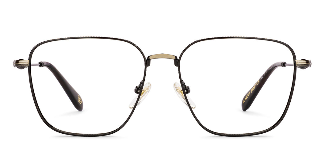 Gold Square Full Rim Unisex Eyeglasses by Lenskart-232706
