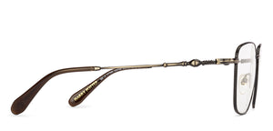 Gold Square Full Rim Unisex Eyeglasses by Lenskart-232706