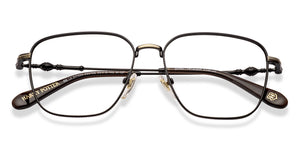 Gold Square Full Rim Unisex Eyeglasses by Lenskart-232706