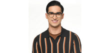 Load image into Gallery viewer, Blue Demi Rectangle Full Rim Unisex Eyeglasses by Vincent Chase-209226