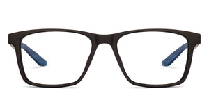 Black Rectangle Full Rim Unisex Eyeglasses by Lenskart Air-236452