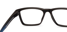 Load image into Gallery viewer, Black Rectangle Full Rim Unisex Eyeglasses by Lenskart Air-236452
