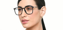 Load image into Gallery viewer, Black Square Full Rim Unisex Eyeglasses by John Jacobs-218001