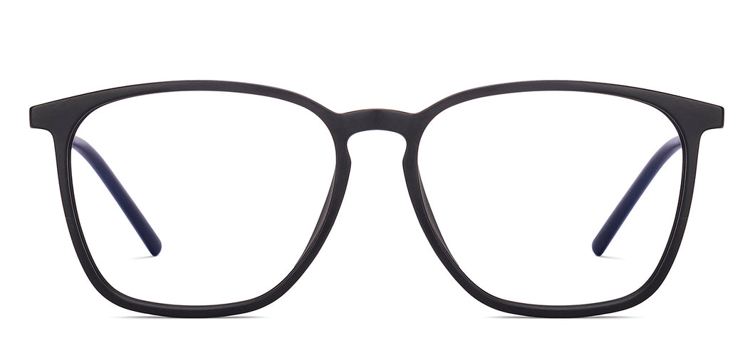 Black Square Full Rim Unisex Eyeglasses by John Jacobs-218001