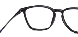 Black Square Full Rim Unisex Eyeglasses by John Jacobs-218001