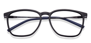 Black Square Full Rim Unisex Eyeglasses by John Jacobs-218001
