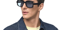 Load image into Gallery viewer, Black Wayfarer Full Rim Unisex Sunglasses by John Jacobs-201673