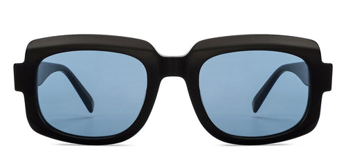 Black Wayfarer Full Rim Unisex Sunglasses by John Jacobs-201673