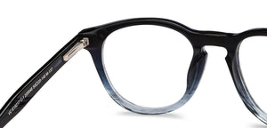 Black Round Full Rim Unisex Eyeglasses by Vincent Chase Online-205546