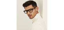 Load image into Gallery viewer, Black Square Full Rim Unisex Eyeglasses by John Jacobs-236876