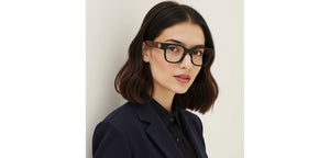 Black Square Full Rim Unisex Eyeglasses by John Jacobs-236876