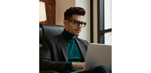 Load image into Gallery viewer, Black Square Full Rim Unisex Eyeglasses by John Jacobs-236876