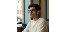 Load image into Gallery viewer, Black Square Full Rim Unisex Eyeglasses by John Jacobs-236876