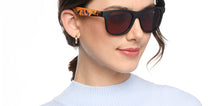 Load image into Gallery viewer, Black Wayfarer Full Rim Unisex Sunglasses by Vincent Chase Online-212612
