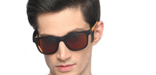 Load image into Gallery viewer, Black Wayfarer Full Rim Unisex Sunglasses by Vincent Chase Online-212612