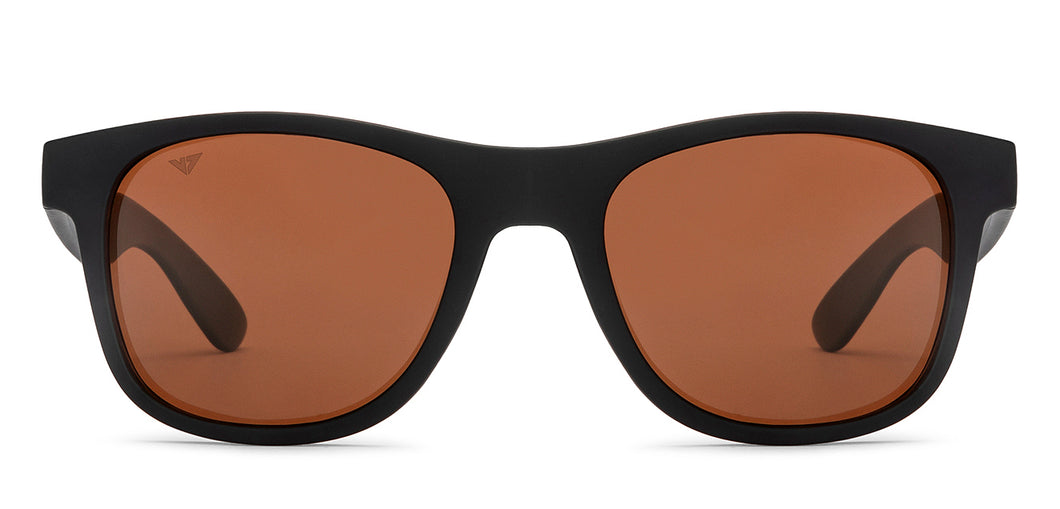 Black Wayfarer Full Rim Unisex Sunglasses by Vincent Chase Online-212612