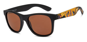 Black Wayfarer Full Rim Unisex Sunglasses by Vincent Chase Online-212612