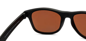 Black Wayfarer Full Rim Unisex Sunglasses by Vincent Chase Online-212612