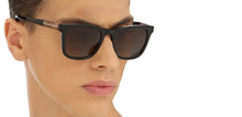 Load image into Gallery viewer, Black Wayfarer Full Rim Unisex Sunglasses by John Jacobs-216883