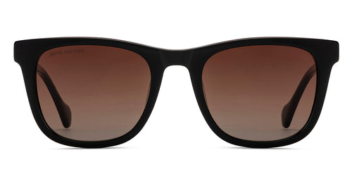 Black Wayfarer Full Rim Unisex Sunglasses by John Jacobs-216883