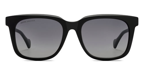 Black Wayfarer Full Rim Unisex Sunglasses by John Jacobs-216869