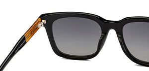 Black Wayfarer Full Rim Unisex Sunglasses by John Jacobs-216869
