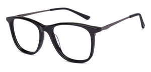 Black Rectangle Full Rim Unisex Eyeglasses by Vincent Chase-224424