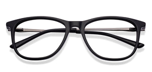 Black Rectangle Full Rim Unisex Eyeglasses by Vincent Chase-224424