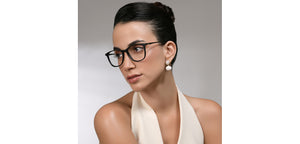 Black Rectangle Full Rim Unisex Eyeglasses by Vincent Chase-224424