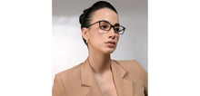 Load image into Gallery viewer, Black Rectangle Full Rim Unisex Eyeglasses by Vincent Chase-224427