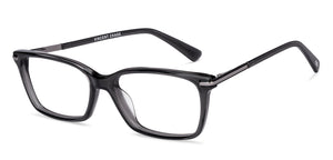 Black Rectangle Full Rim Unisex Eyeglasses by Vincent Chase-224427