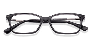 Black Rectangle Full Rim Unisex Eyeglasses by Vincent Chase-224427