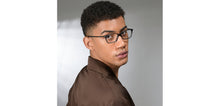 Load image into Gallery viewer, Black Rectangle Full Rim Unisex Eyeglasses by Vincent Chase-224427
