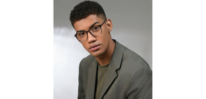 Black Square Full Rim Unisex Eyeglasses by Vincent Chase-224428