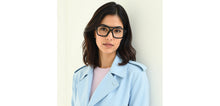 Load image into Gallery viewer, Black Aviator Full Rim Unisex Eyeglasses by John Jacobs-229389