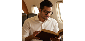 Black Aviator Full Rim Unisex Eyeglasses by John Jacobs-229389