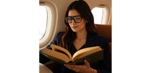 Load image into Gallery viewer, Black Aviator Full Rim Unisex Eyeglasses by John Jacobs-229389