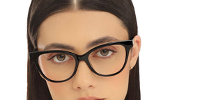 Black Cat Eye Full Rim Women Eyeglasses by John Jacobs-217271