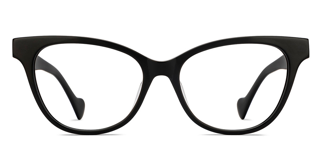 Black Cat Eye Full Rim Women Eyeglasses by John Jacobs-217271