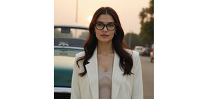 Black Cat Eye Full Rim Women Eyeglasses by John Jacobs-236873